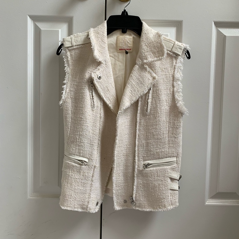 Rebecca Taylor White/Cream Vest